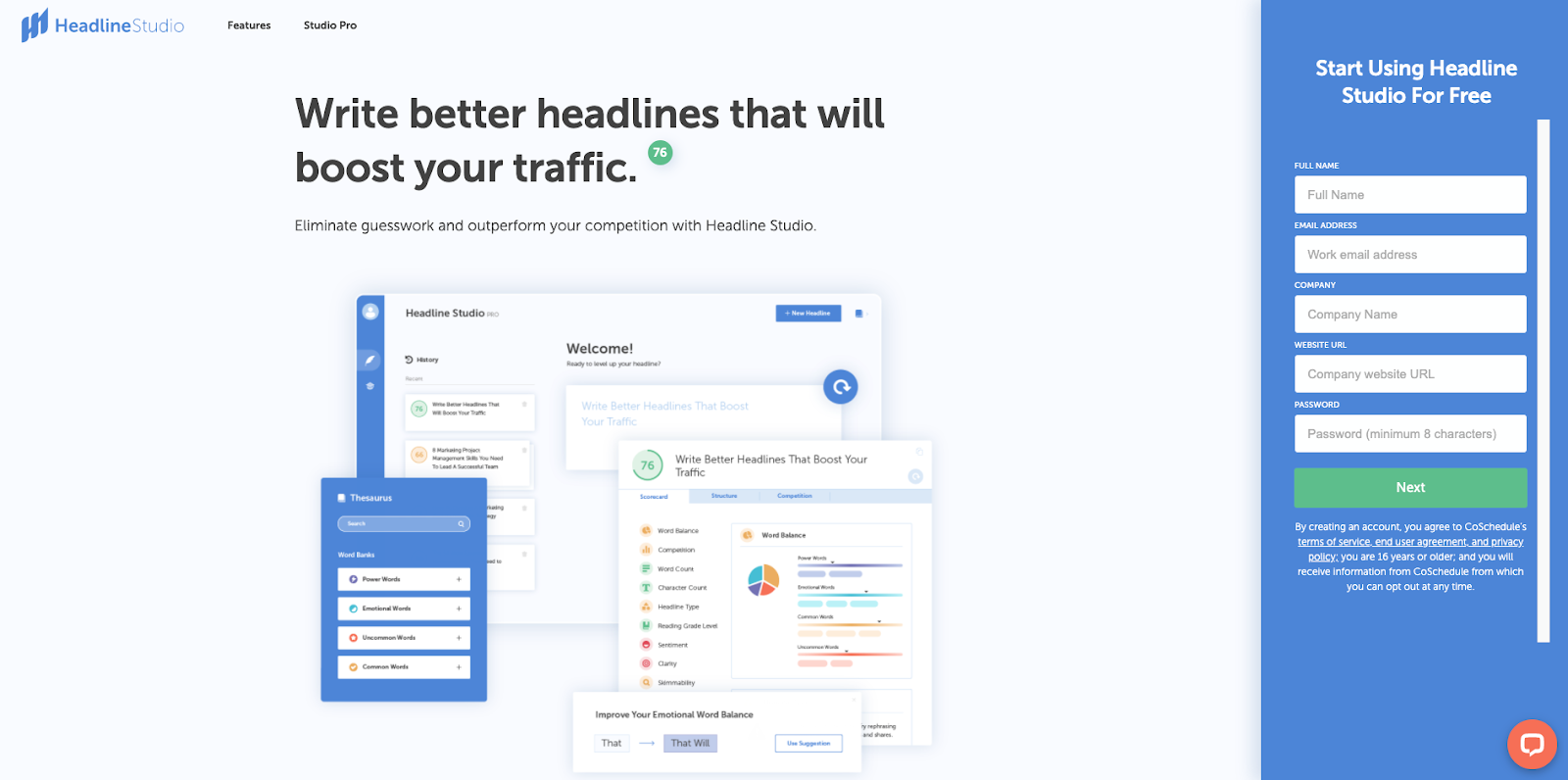 lead capture page example