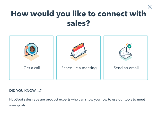 sales contact lead form